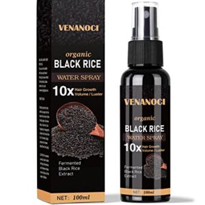 Venanoci Hair Growth Serum, Rice Water Spray for Women & Men Treatment with Castor oil Ginger