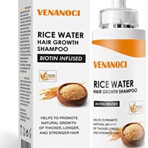 Rice Water for Hair Growth Shampoo Thinning and Loss Women, Rosemary Oil & Biotin Growth